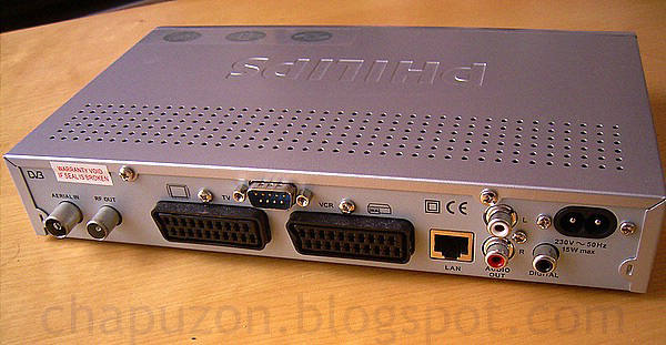 Panel de connectores - Philips DTR 300 - Decodificador DVB-T / televisión digital terrestre